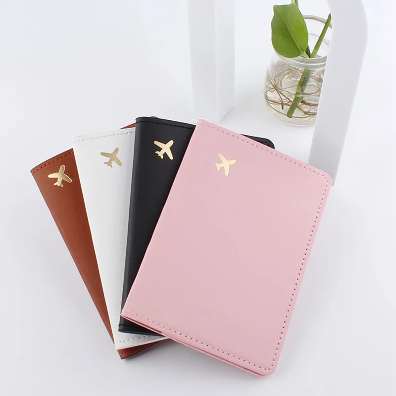 Leather Passport Cover - Einfache Mode Reisepass Taschen Reise Dünne