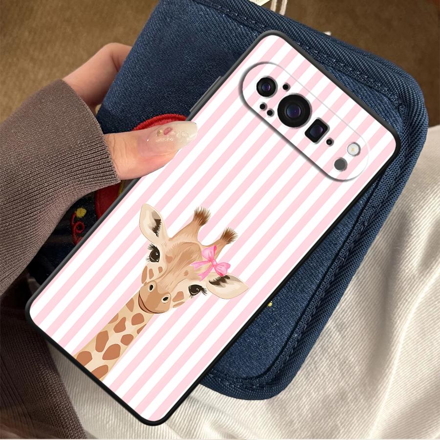 Google Pixel 9 - Cartoon Giraffe Funda Handyhülle für Google